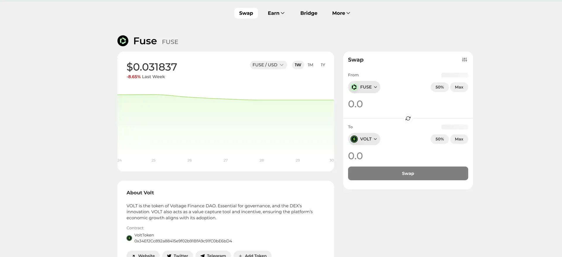 Voltage Finance Dashboard