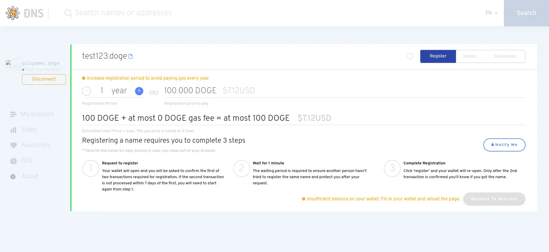 Doge Name Service Review