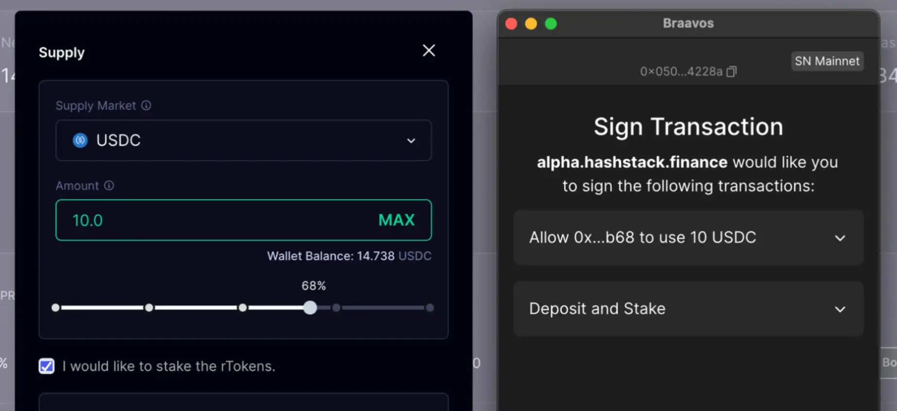 Hashstack Dashboard