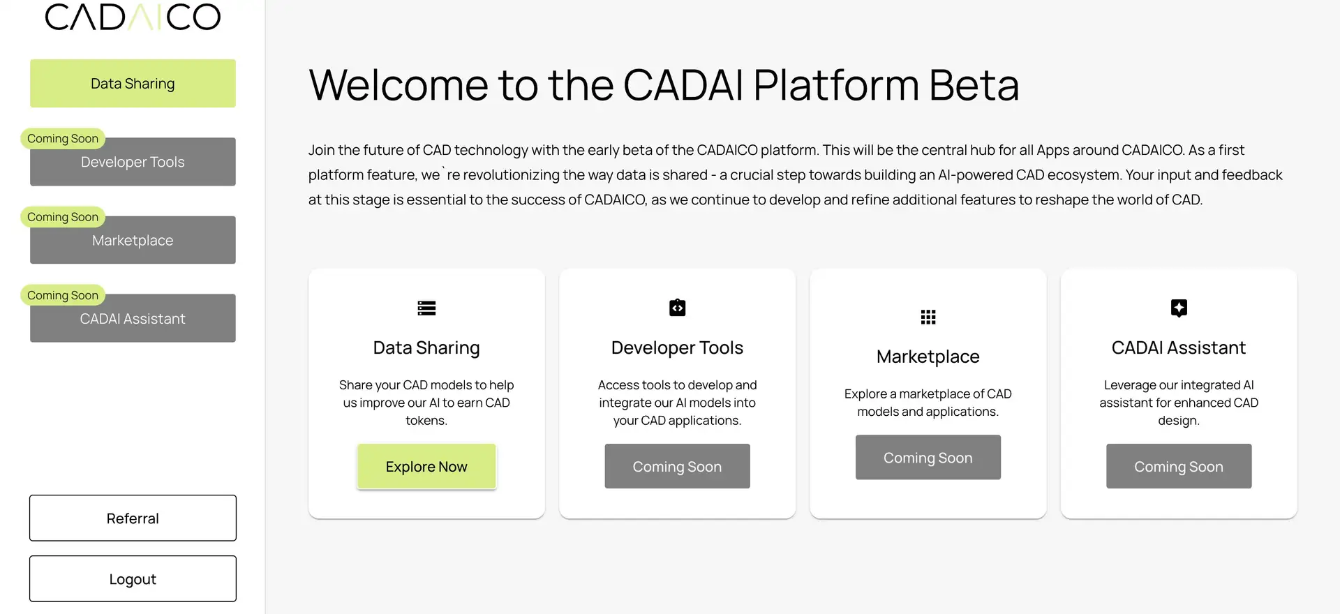 CADAI Platform Login
