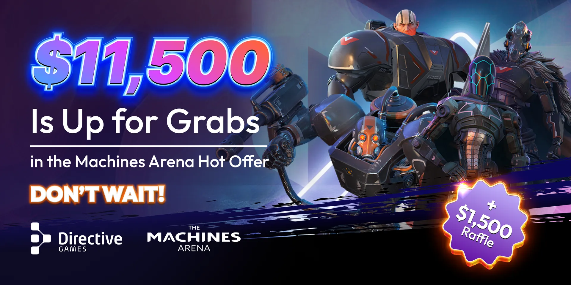 Machines Arena Hot Offer Banner