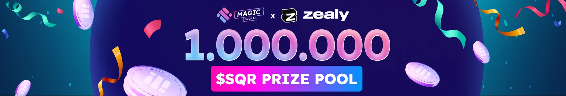 Join the Magic Square Community on Zealy Now! banner