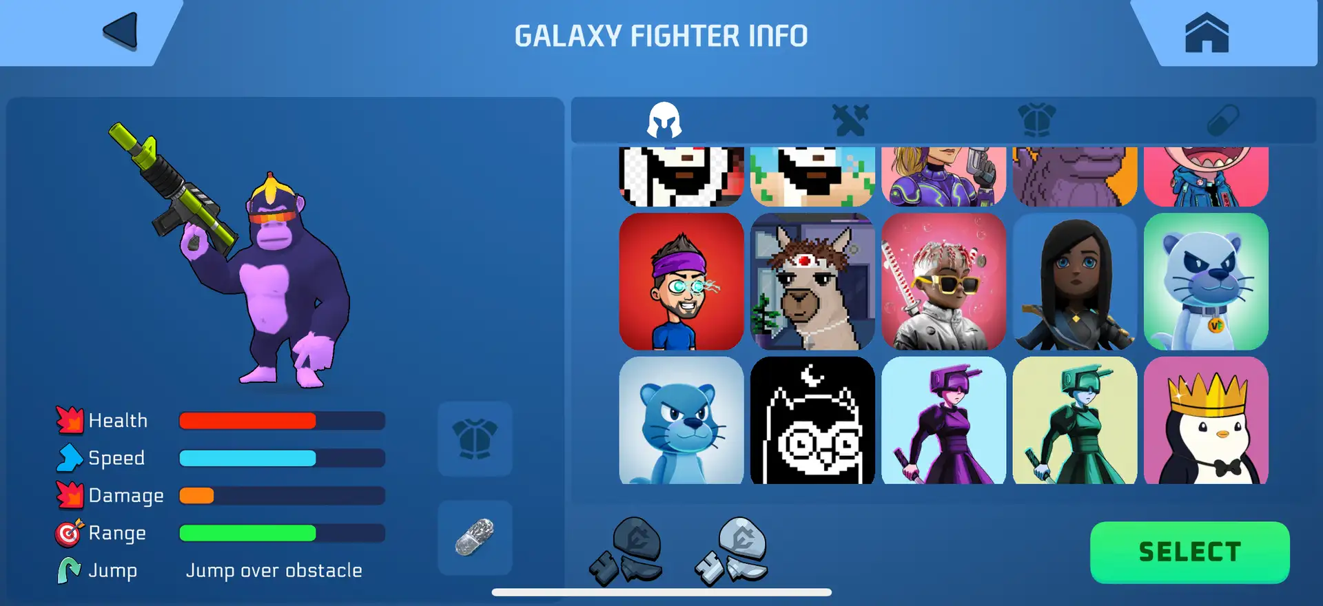 Galaxy Fight Club Dashboard