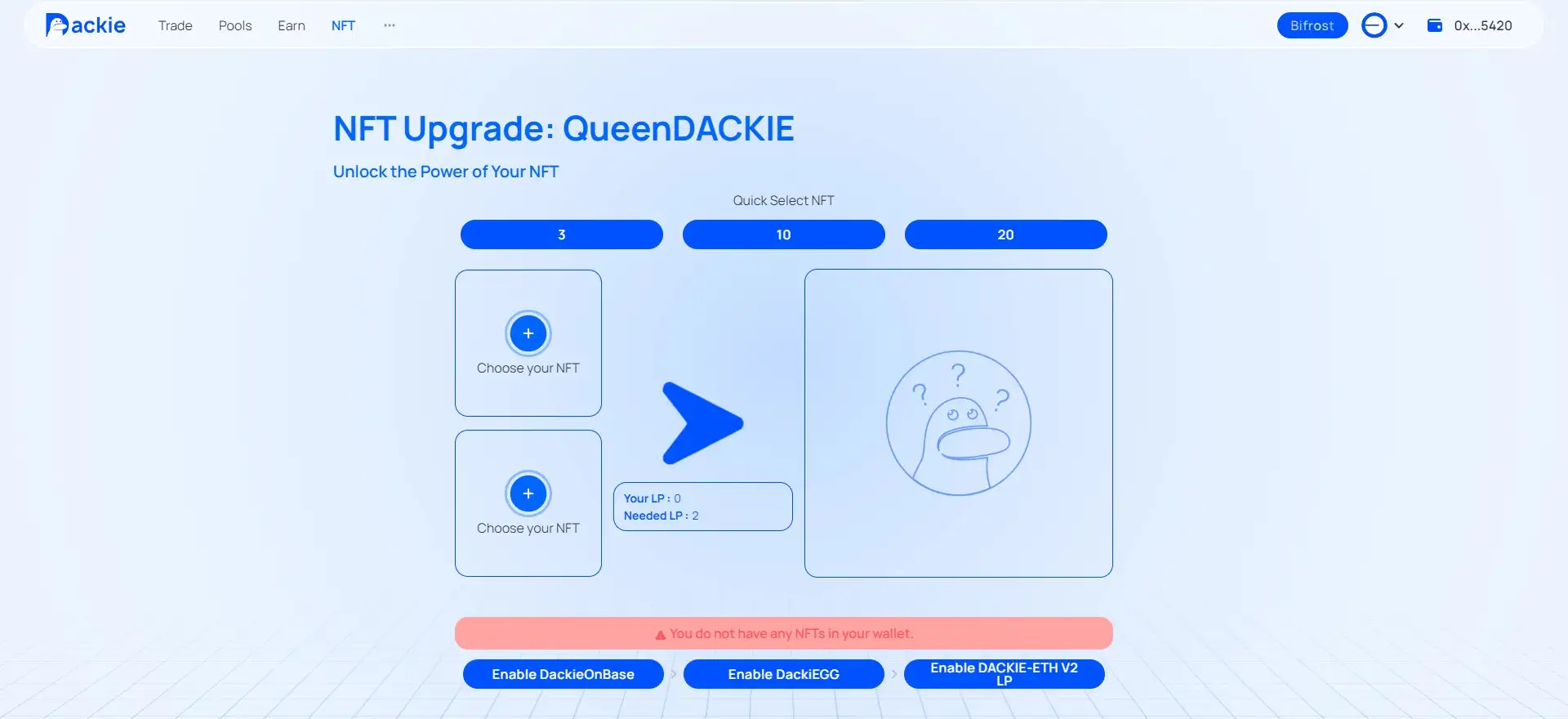 DackieSwap Dashboard