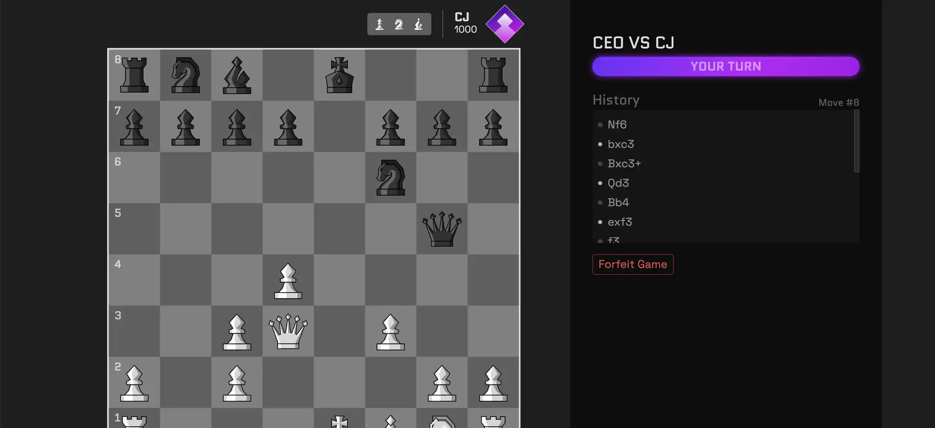 Chess3 Dashboard