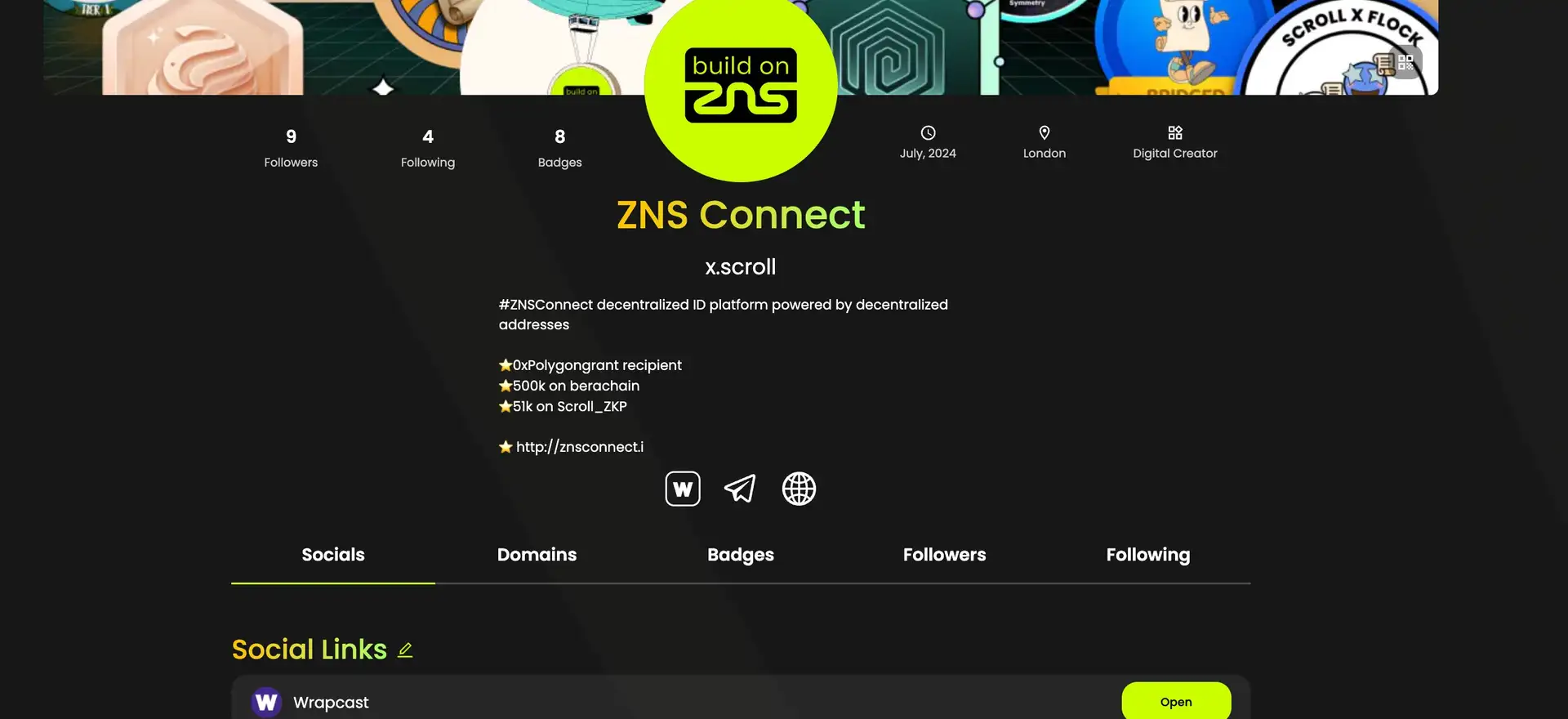 ZNS Connect Dashboard