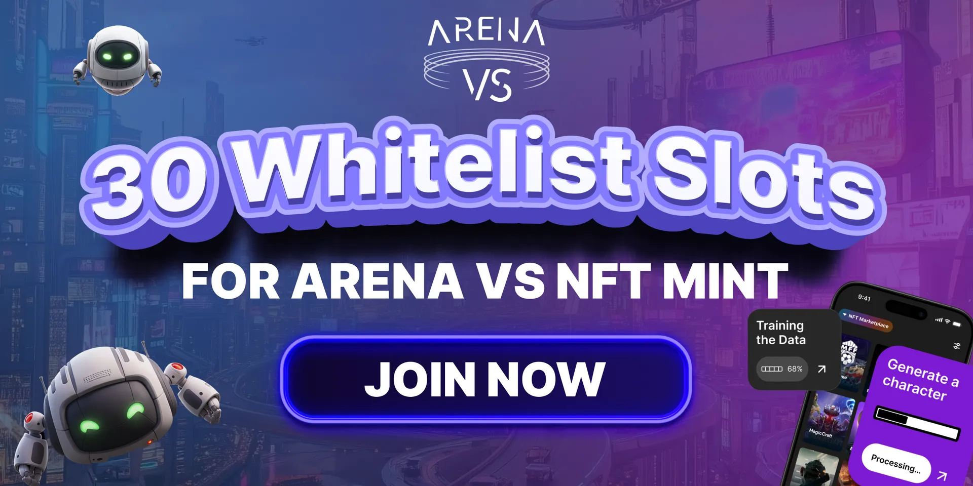 Arenas VS Whitelist Raffle Banner