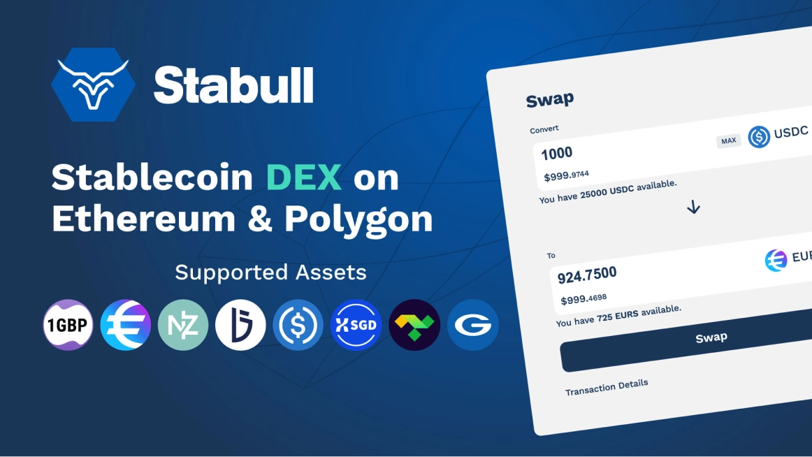 Stabull is stablecoin DEX on Etherium and Polygon