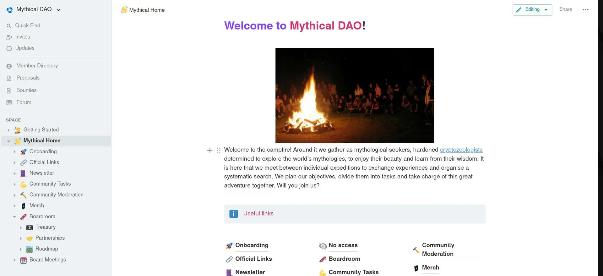 Mythical Beings Dashboard