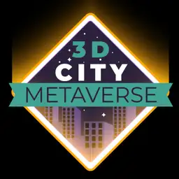 3D City Metaverse Icon